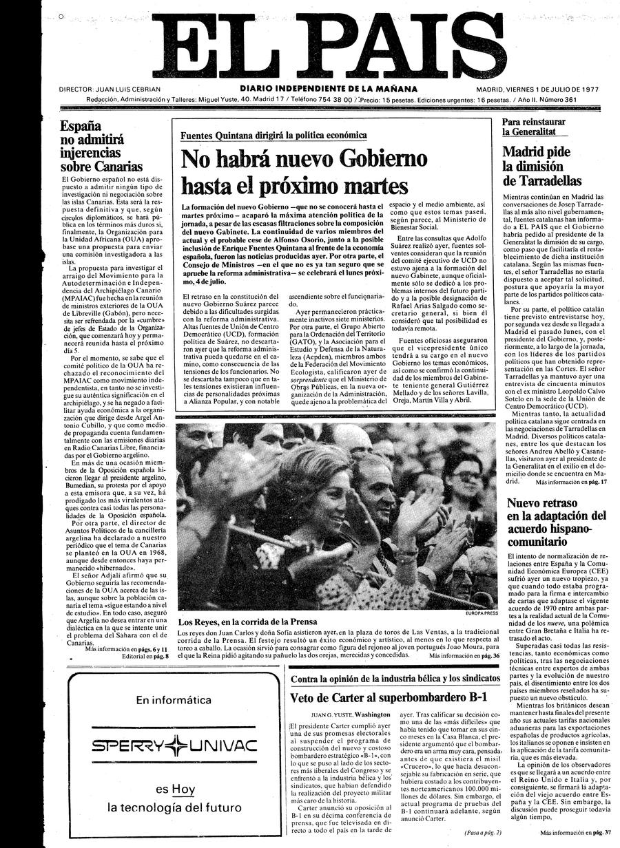 1 de Julio de 1977