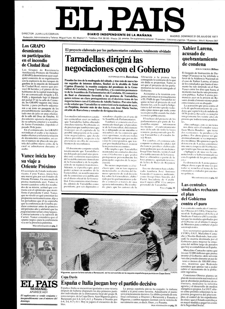 31 de Julio de 1977