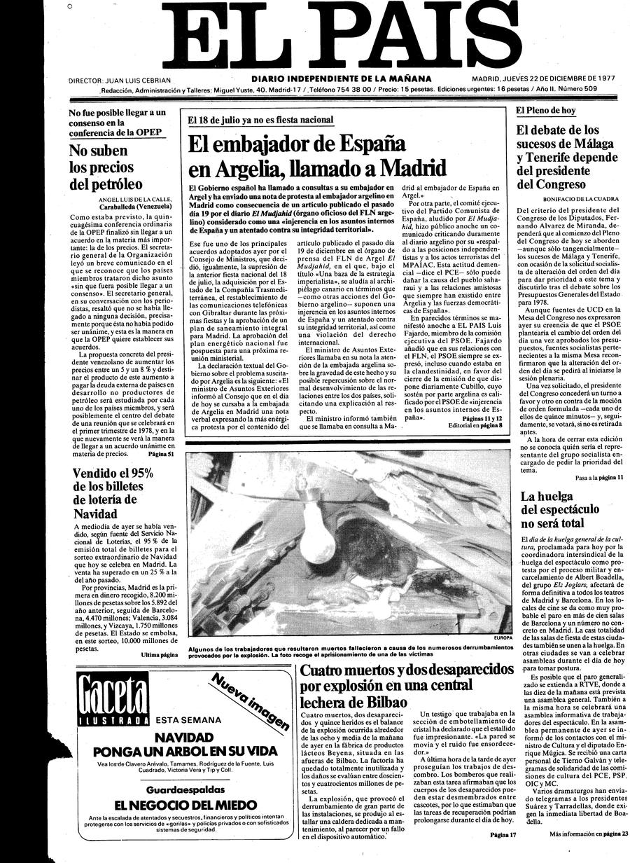 22 de Diciembre de 1977