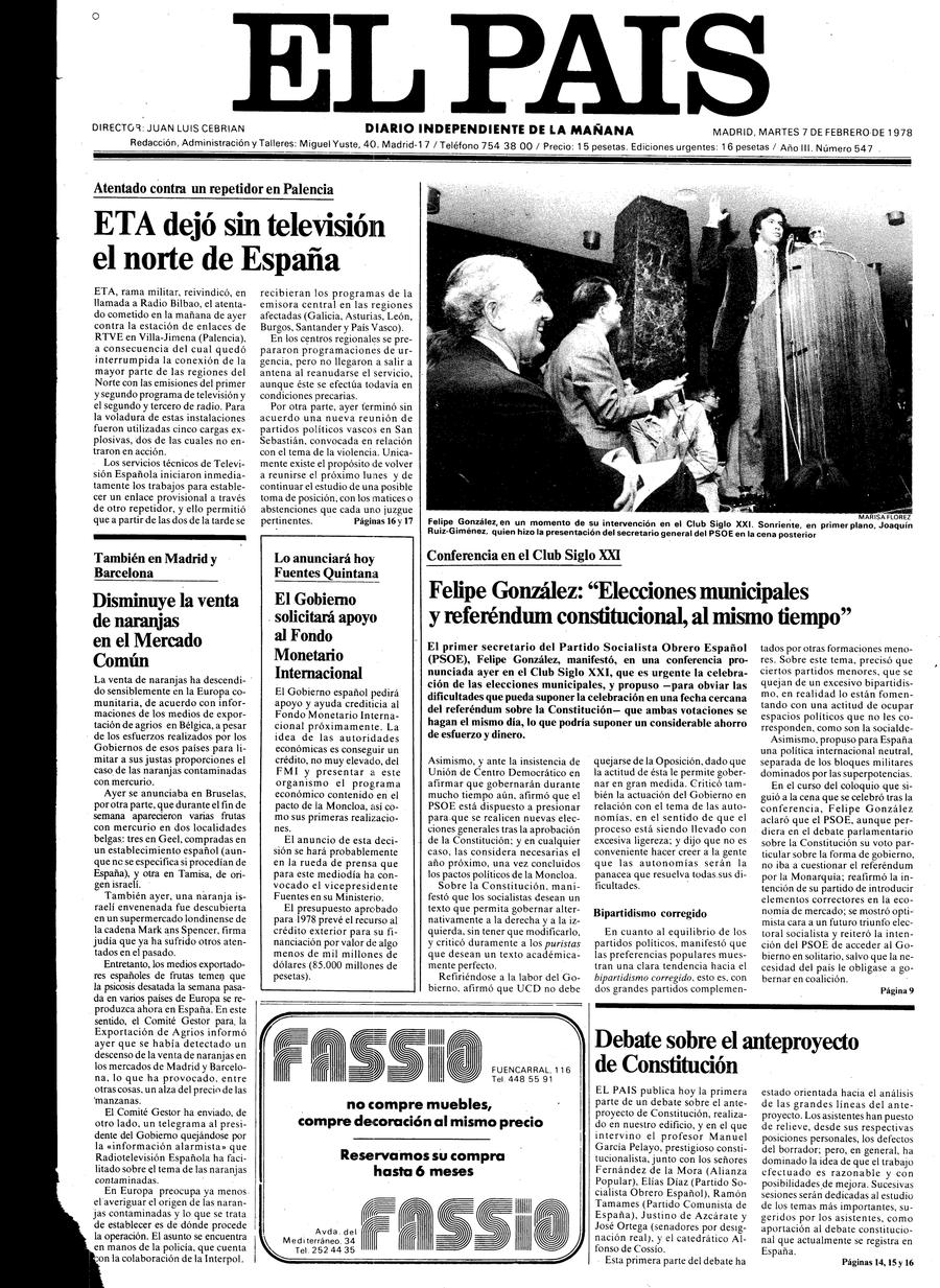 7 febrero 1978
