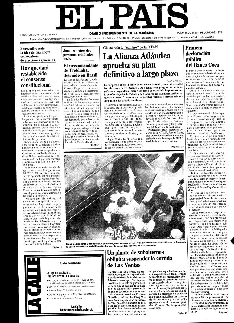 1 de Junio de 1978