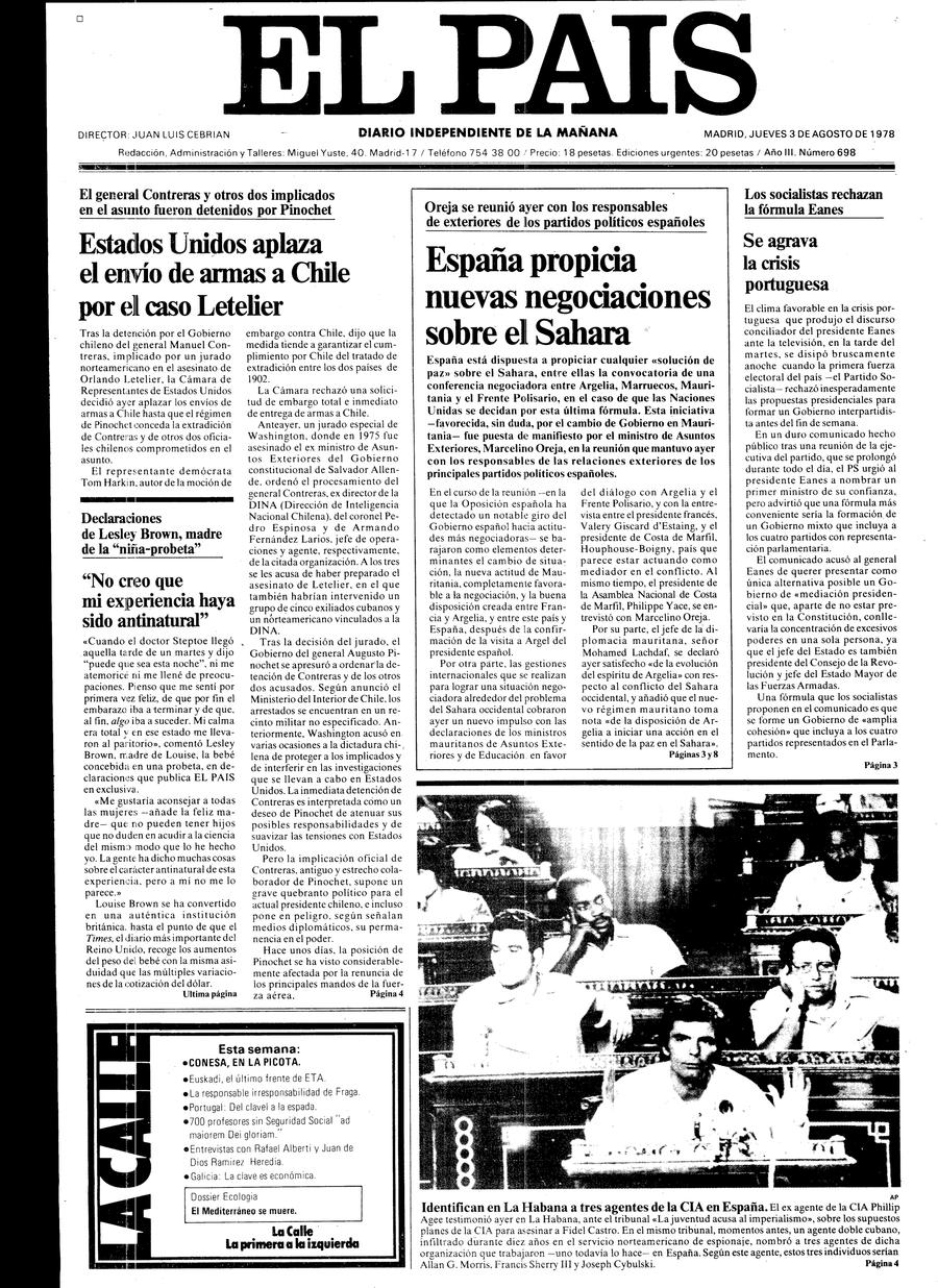 3 de Agosto de 1978