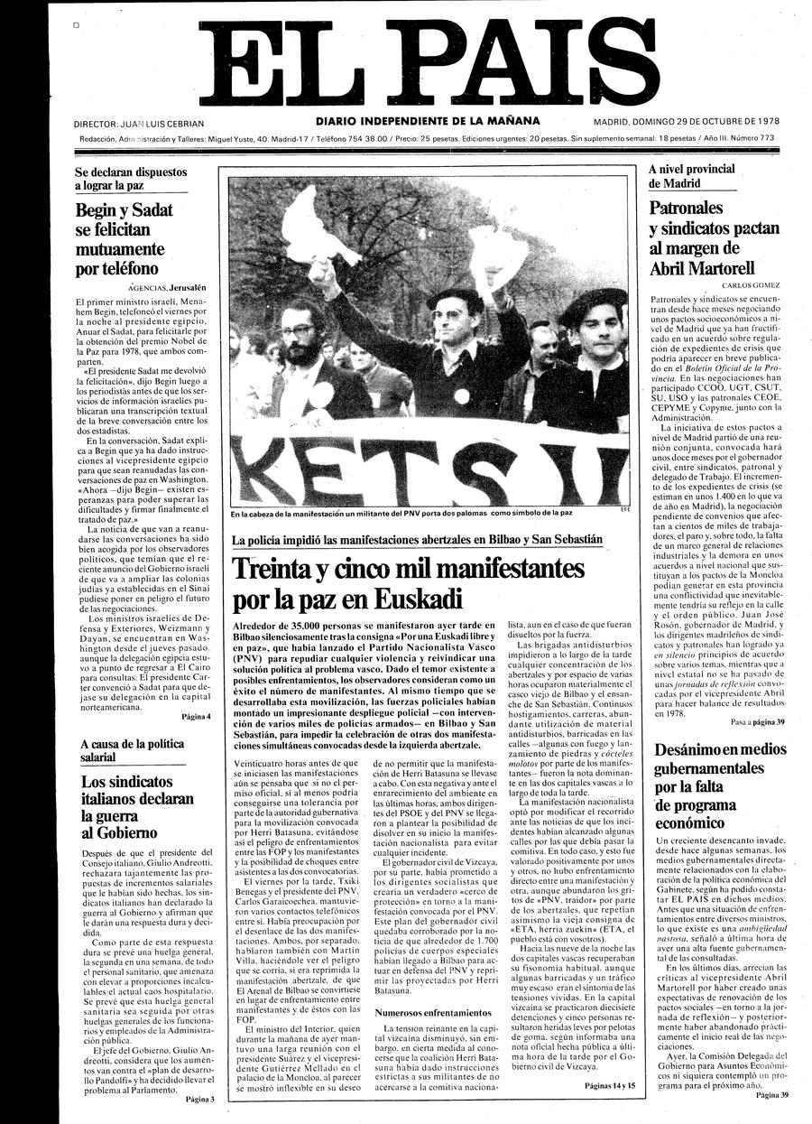 29 de Octubre de 1978