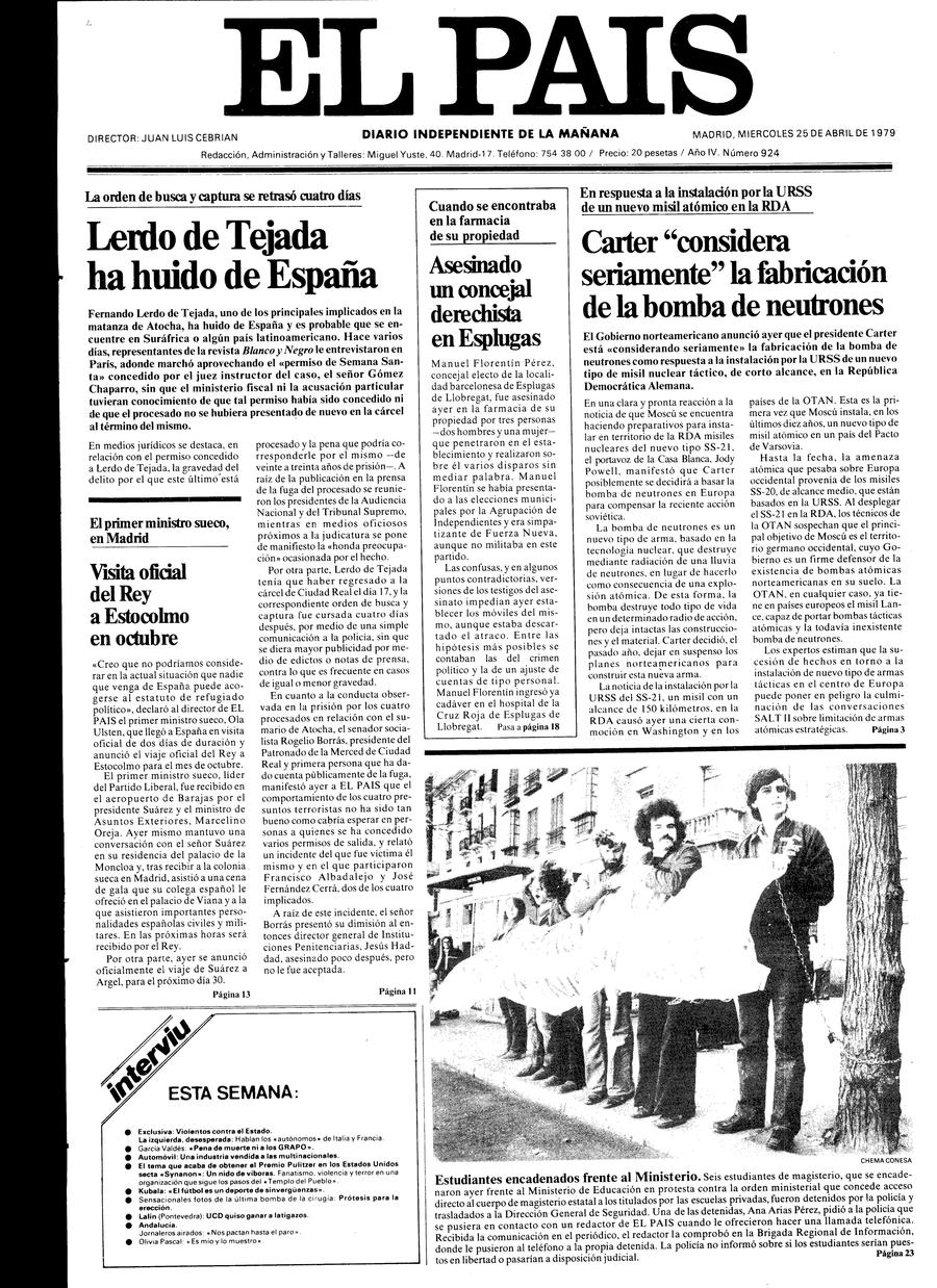 25 de Abril de 1979