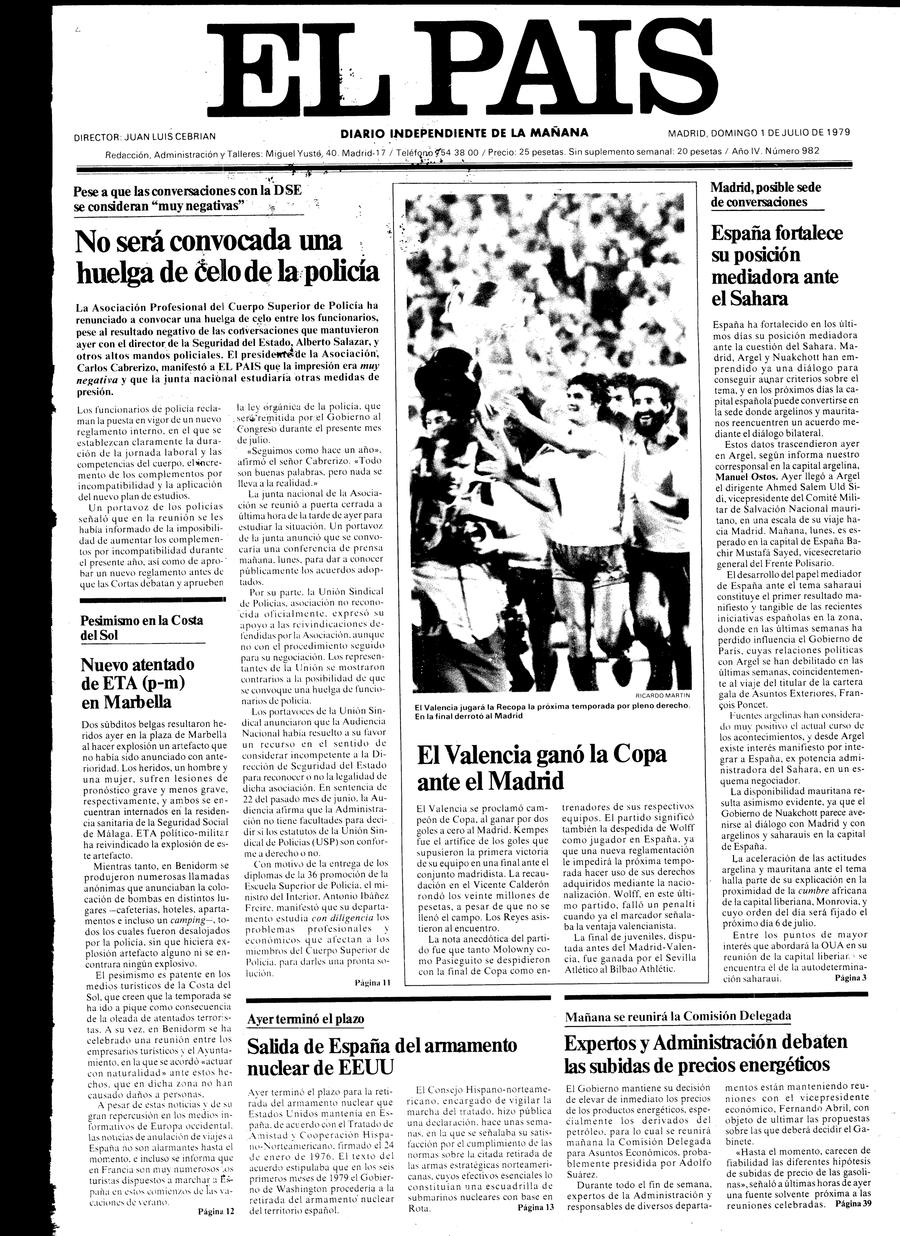 1 de Julio de 1979