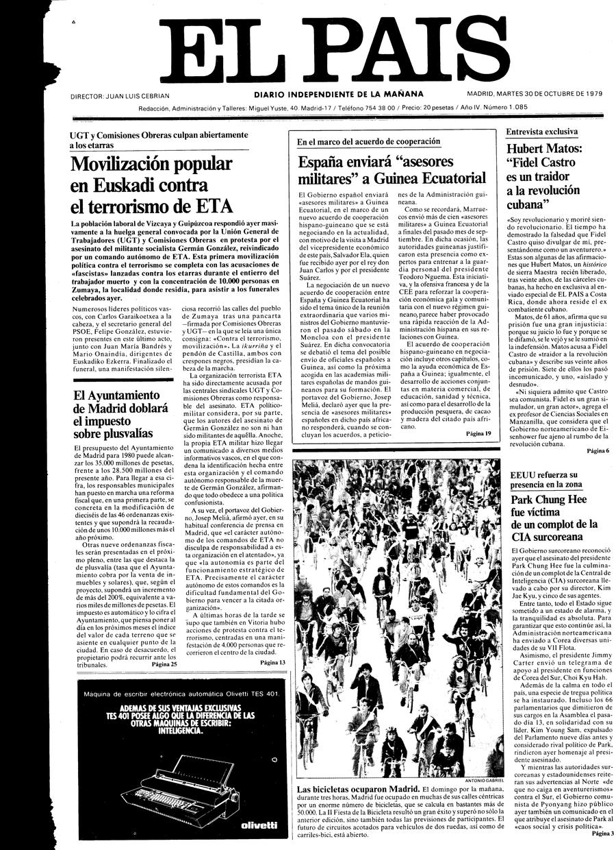 30 de Octubre de 1979