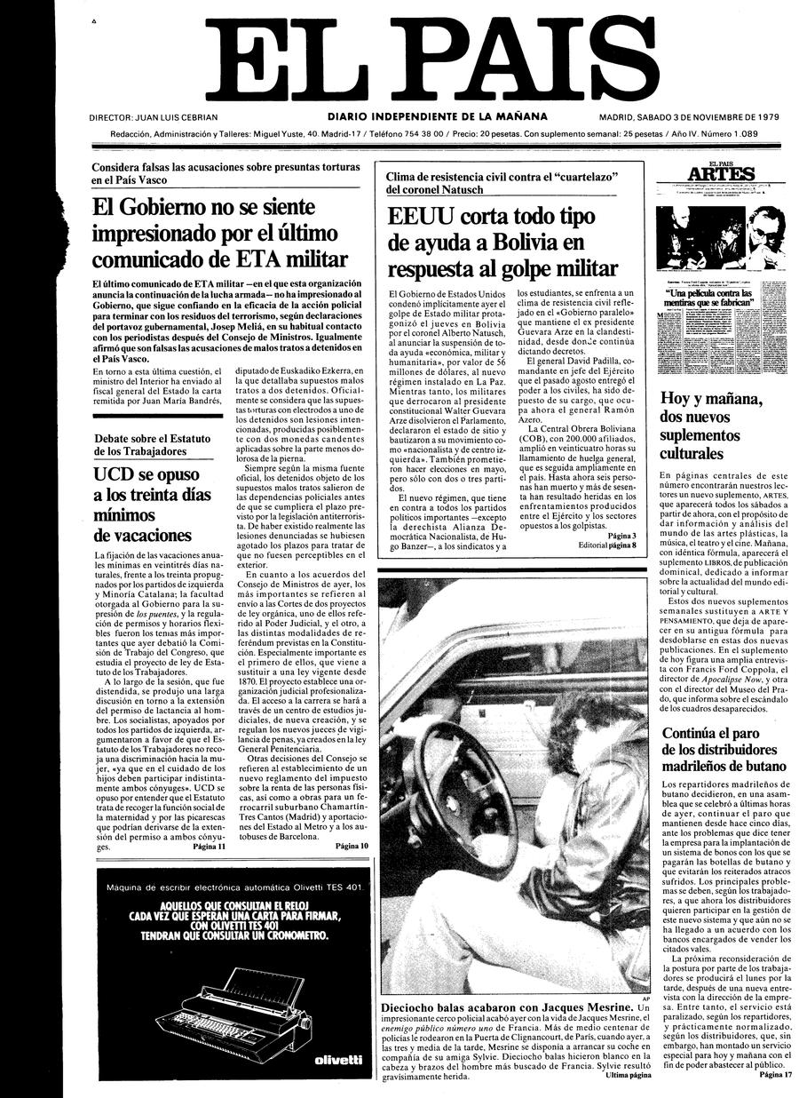 3 de Noviembre de 1979