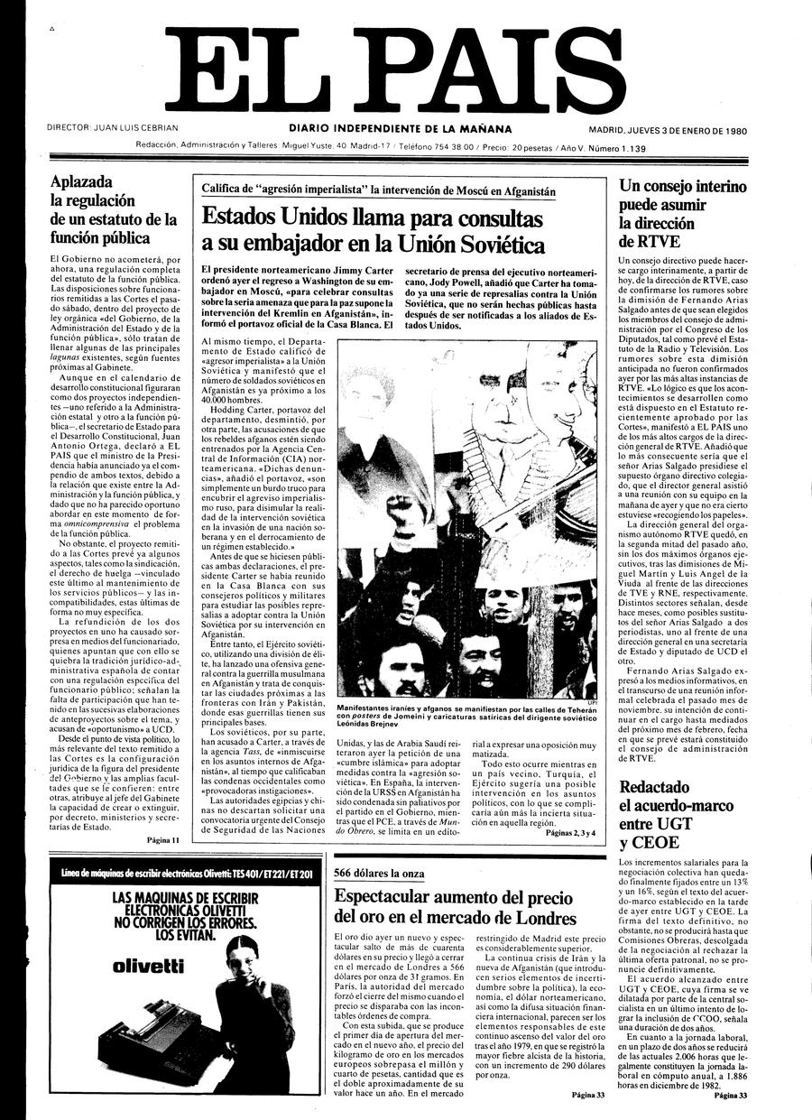 3 enero 1980