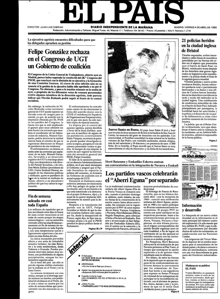 4 de Abril de 1980