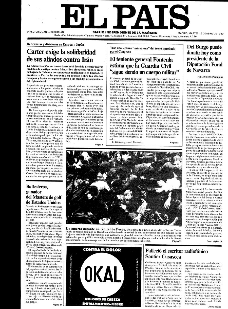 15 de Abril de 1980