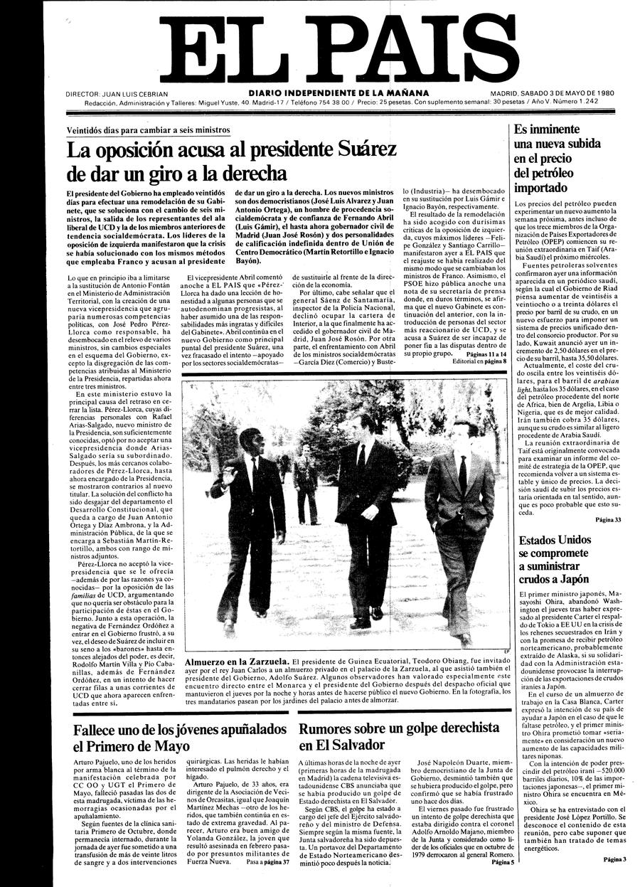 3 de Mayo de 1980