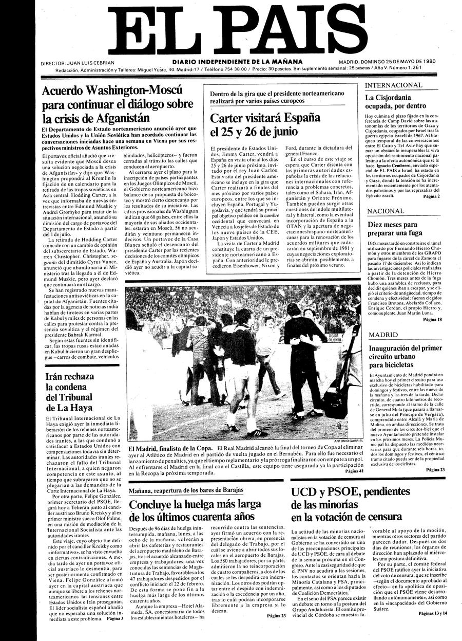 25 de Mayo de 1980