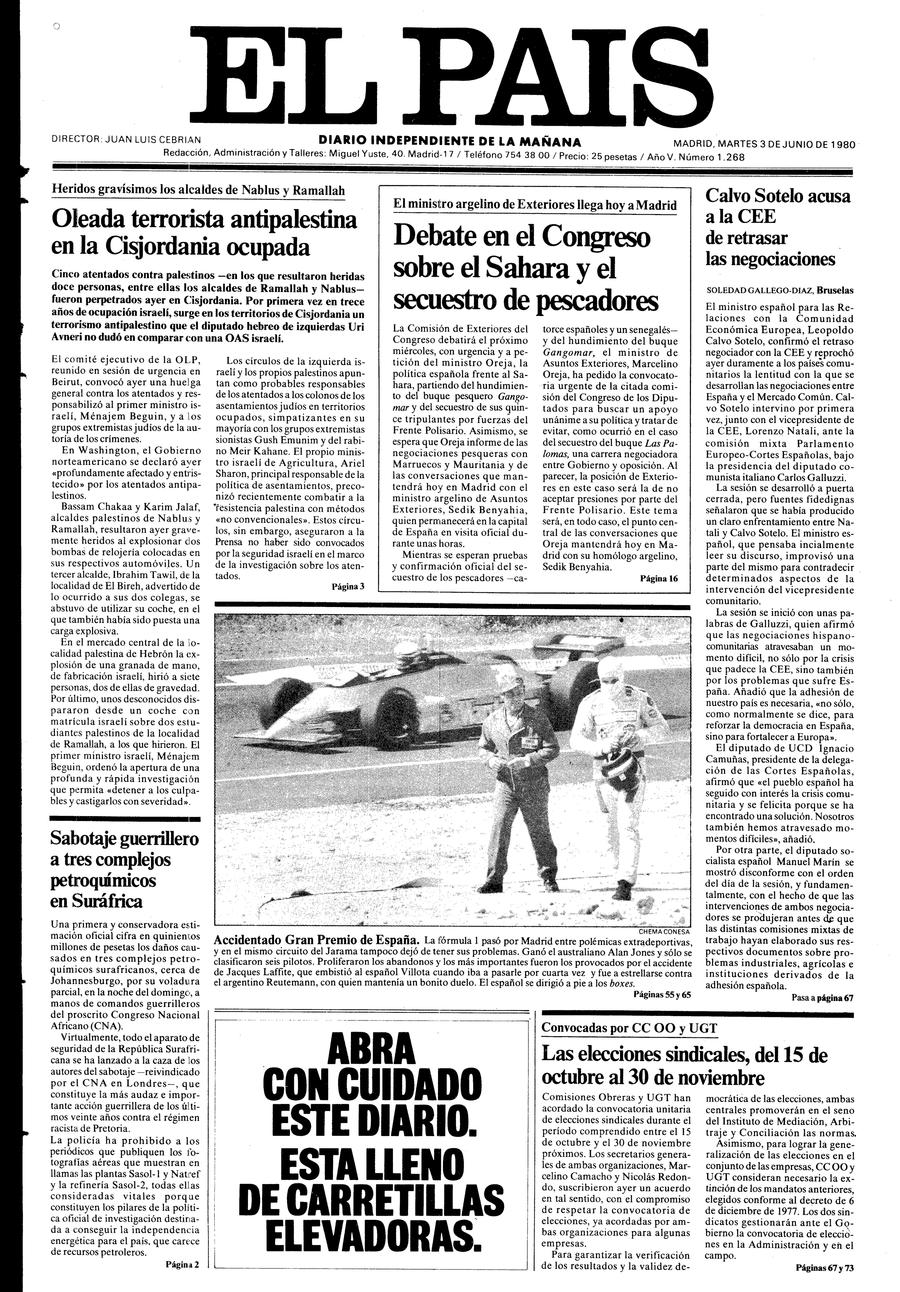 3 de Junio de 1980