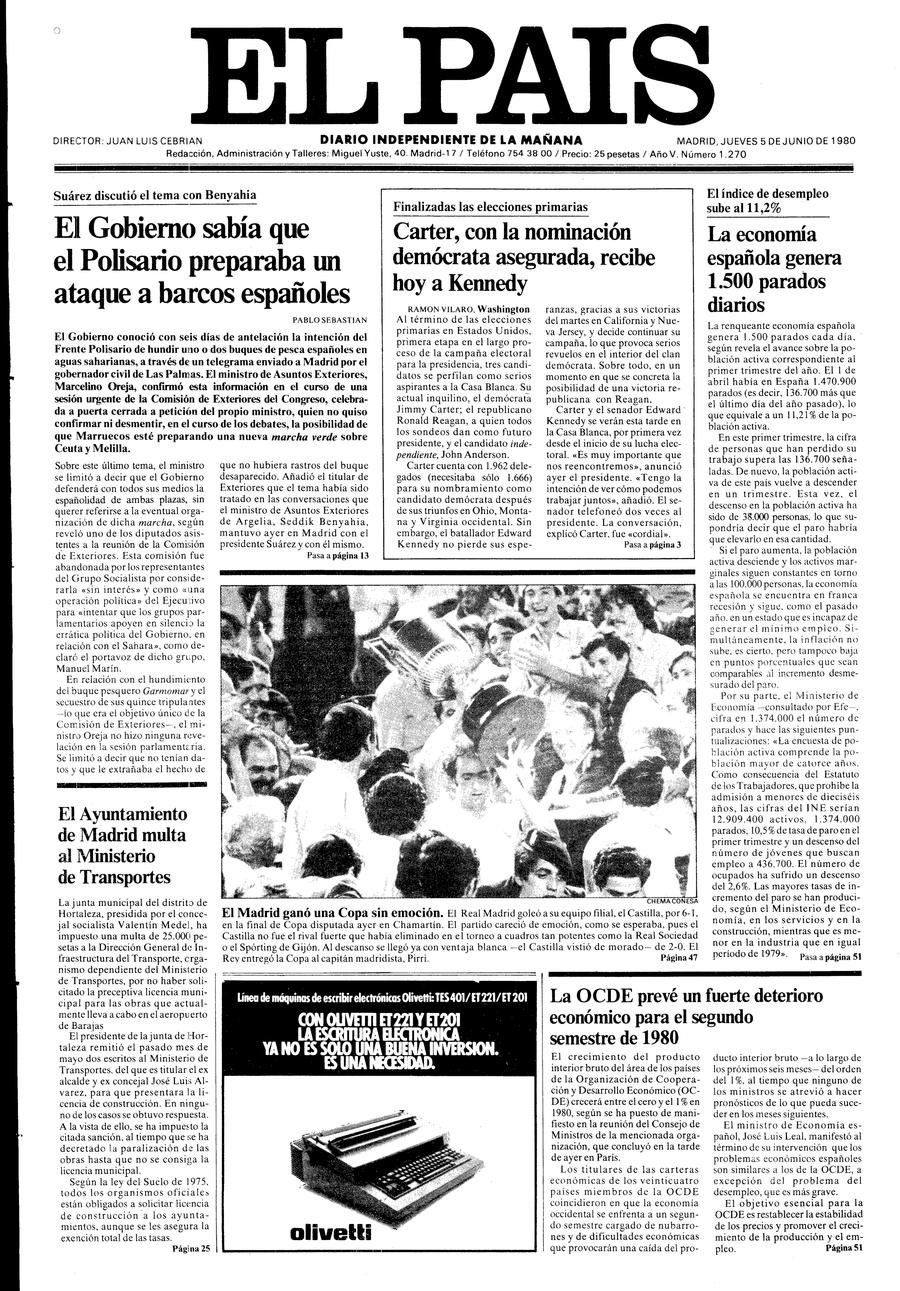 5 de Junio de 1980