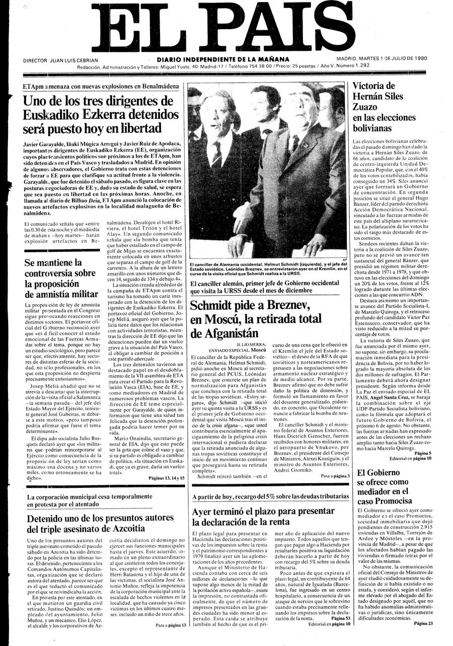 1 de Julio de 1980
