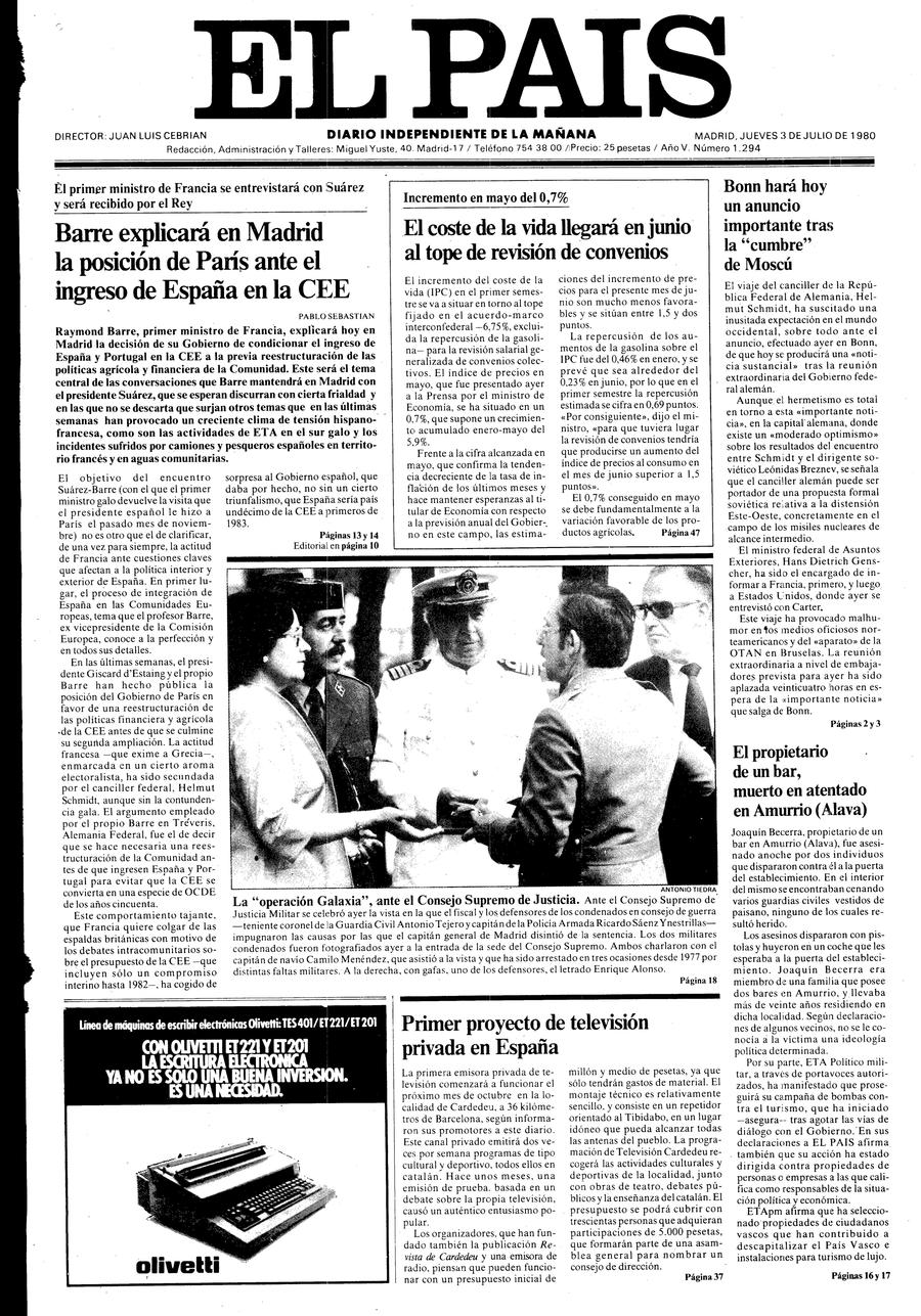 3 de Julio de 1980
