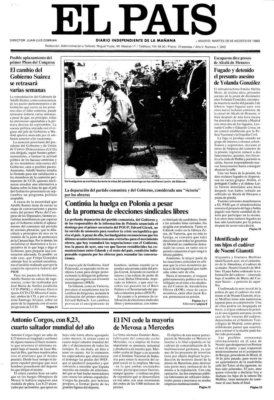 26 de Agosto de 1980