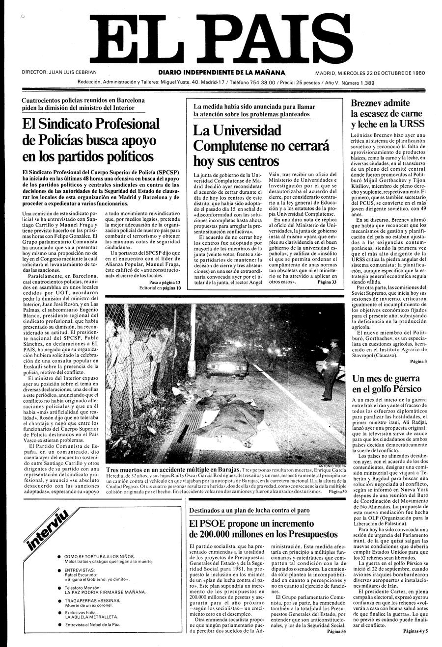 22 de Octubre de 1980