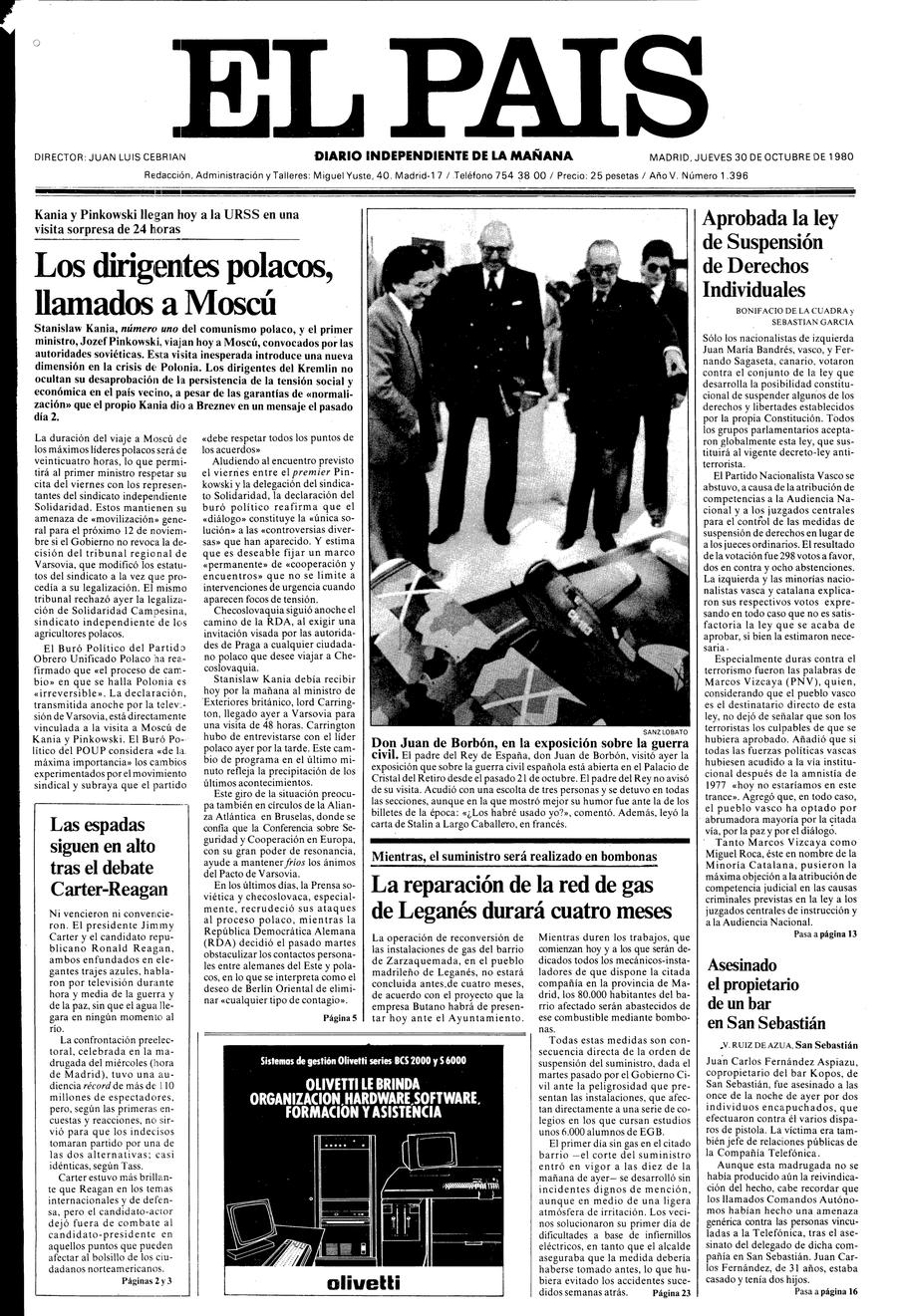 30 de Octubre de 1980