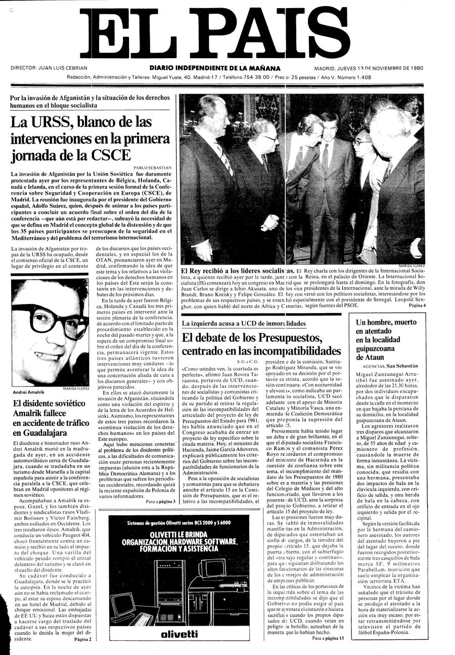 13 de Noviembre de 1980