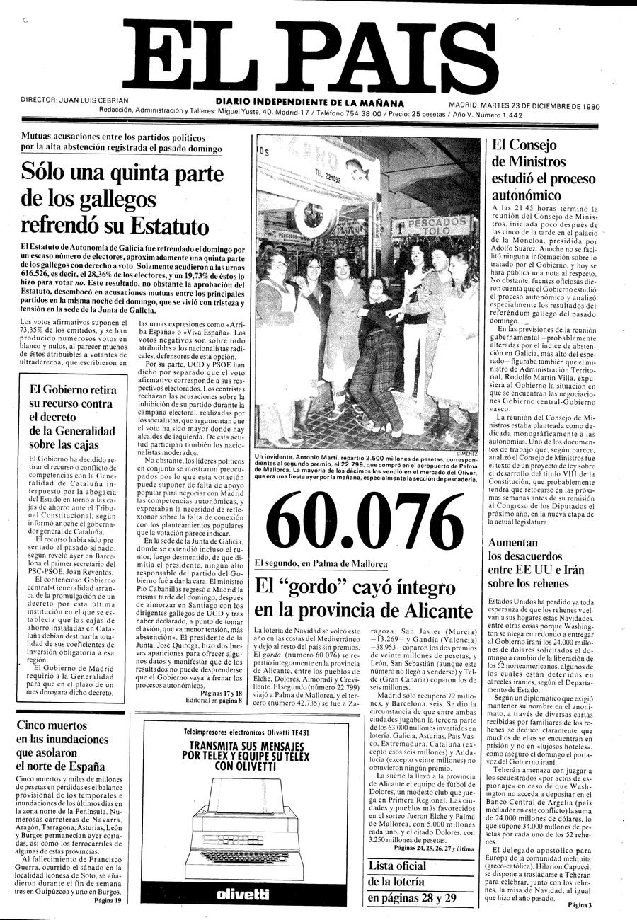 23 de Diciembre de 1980