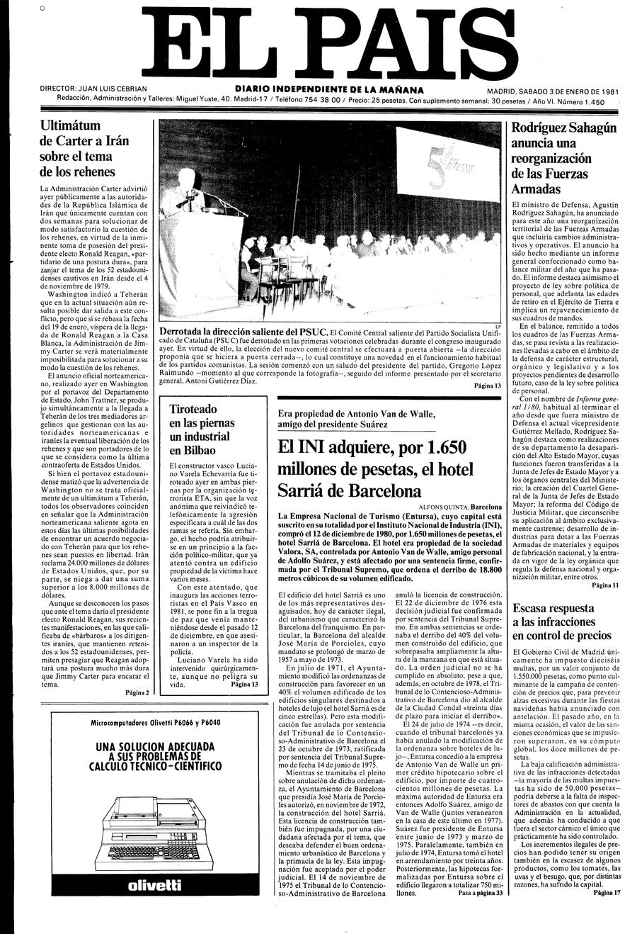 3 enero 1981