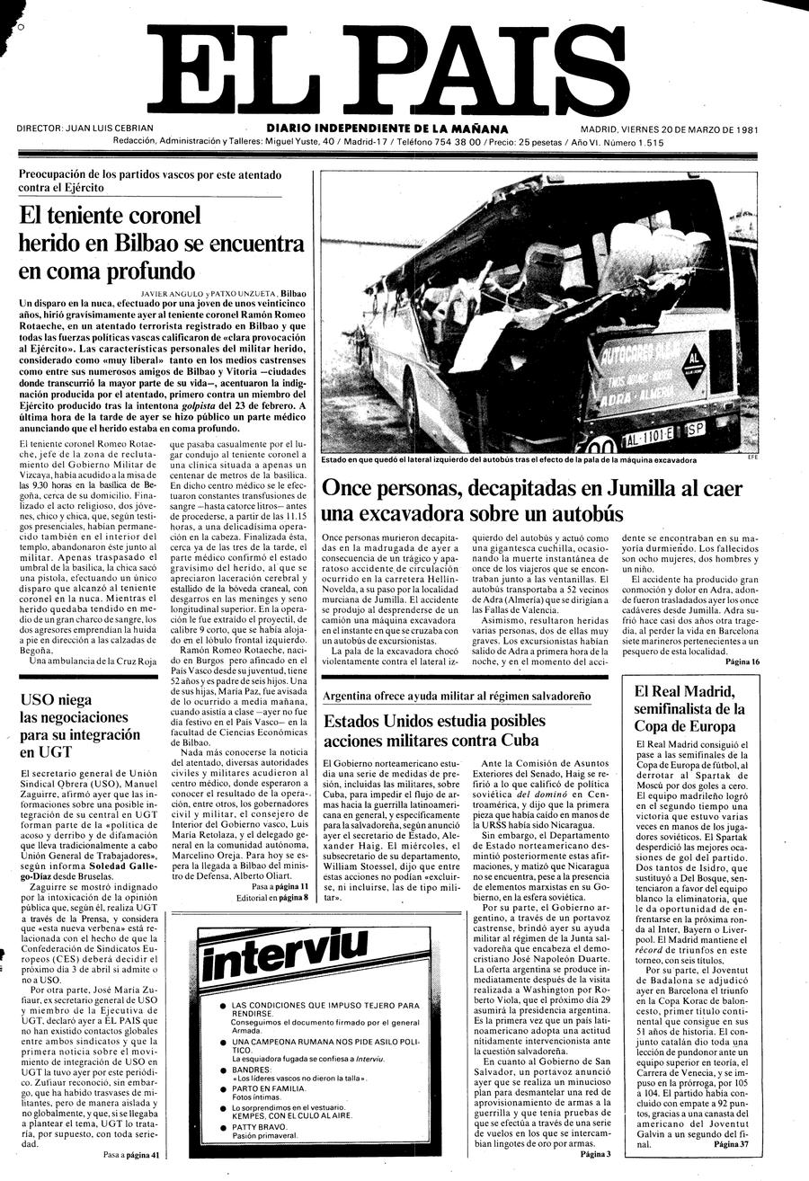 20 de Marzo de 1981