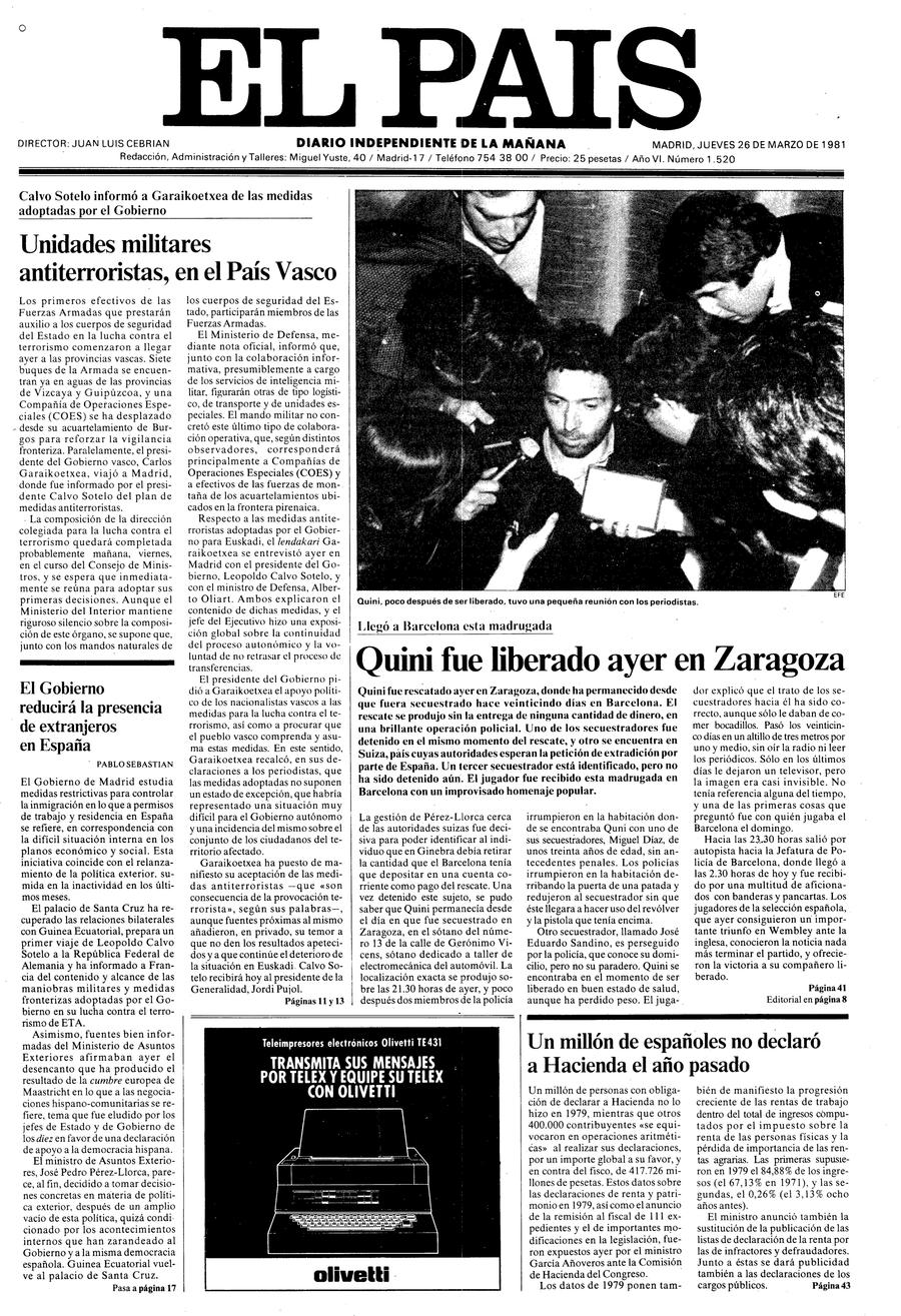 26 de Marzo de 1981
