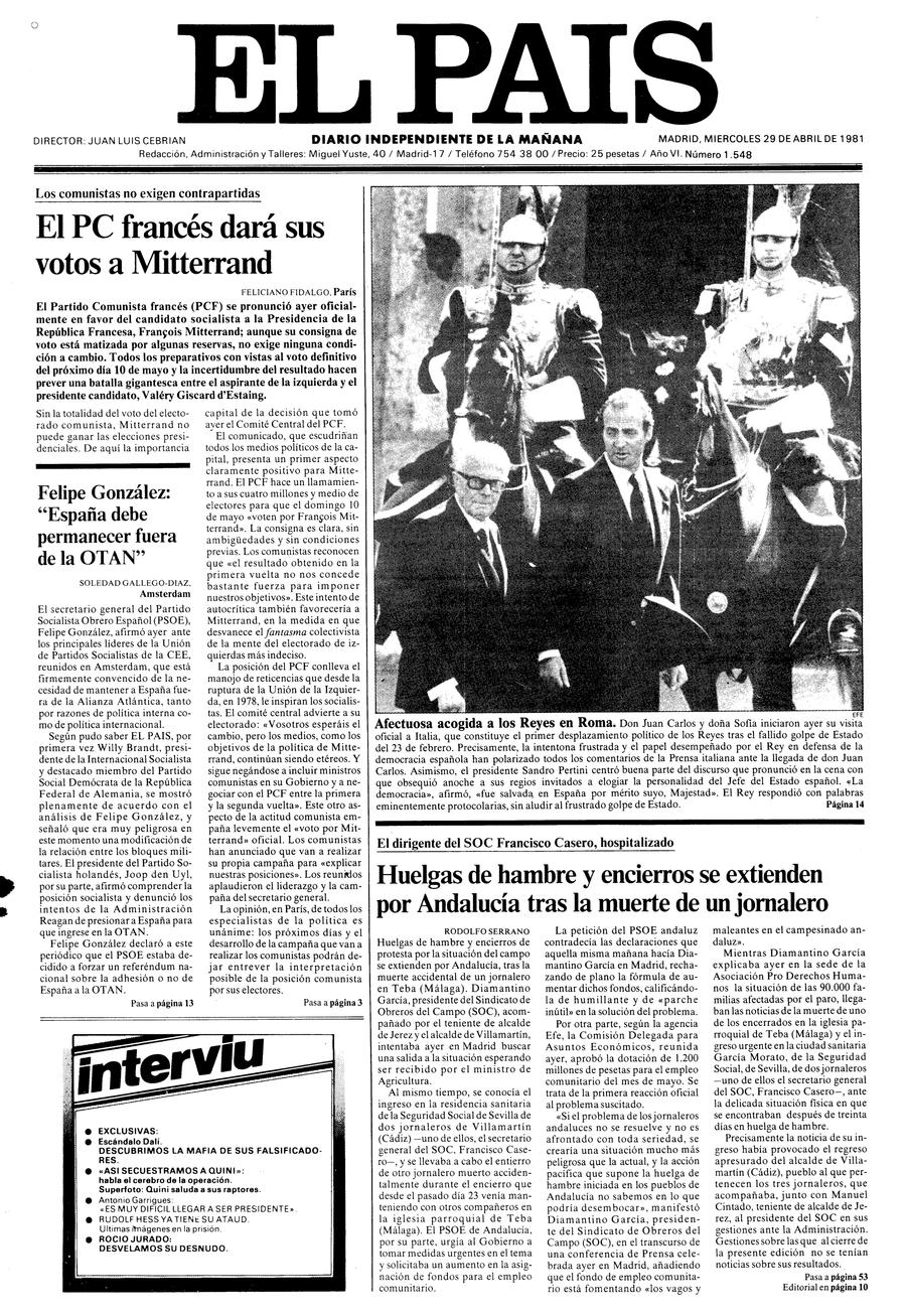 29 de Abril de 1981