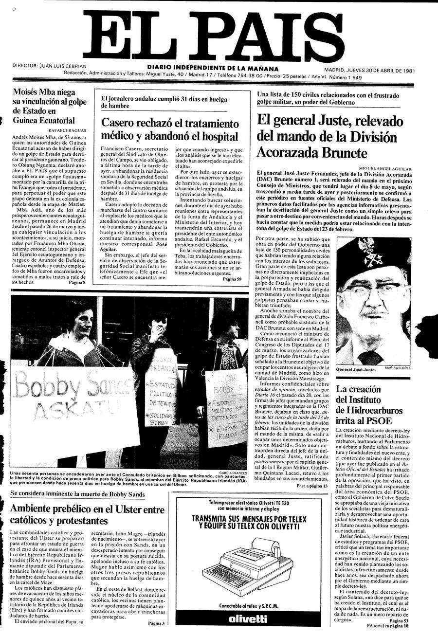 30 de Abril de 1981