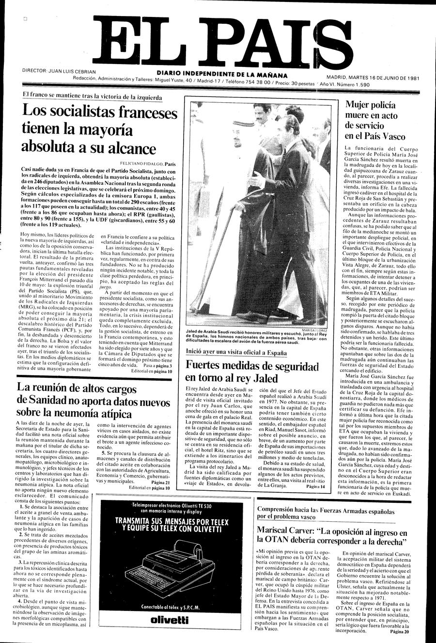 16 de Junio de 1981
