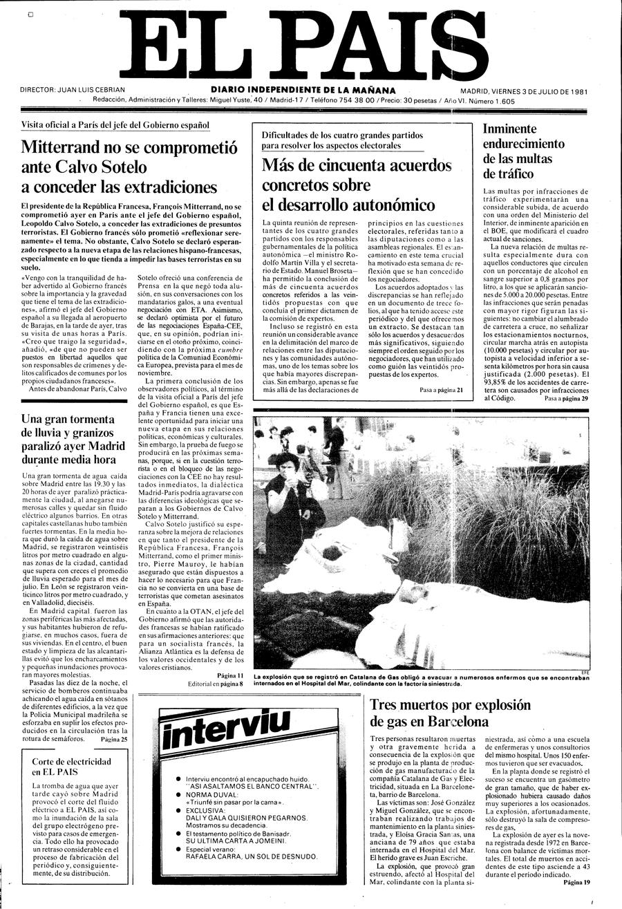 3 de Julio de 1981