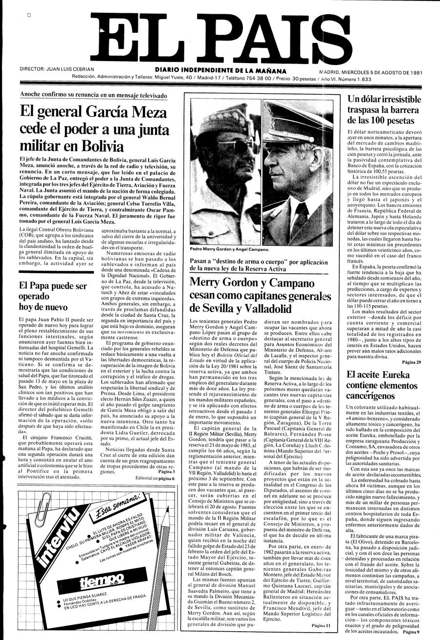 5 de Agosto de 1981