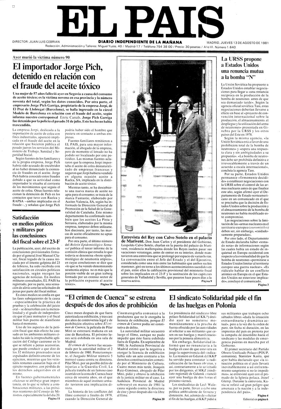 13 de Agosto de 1981