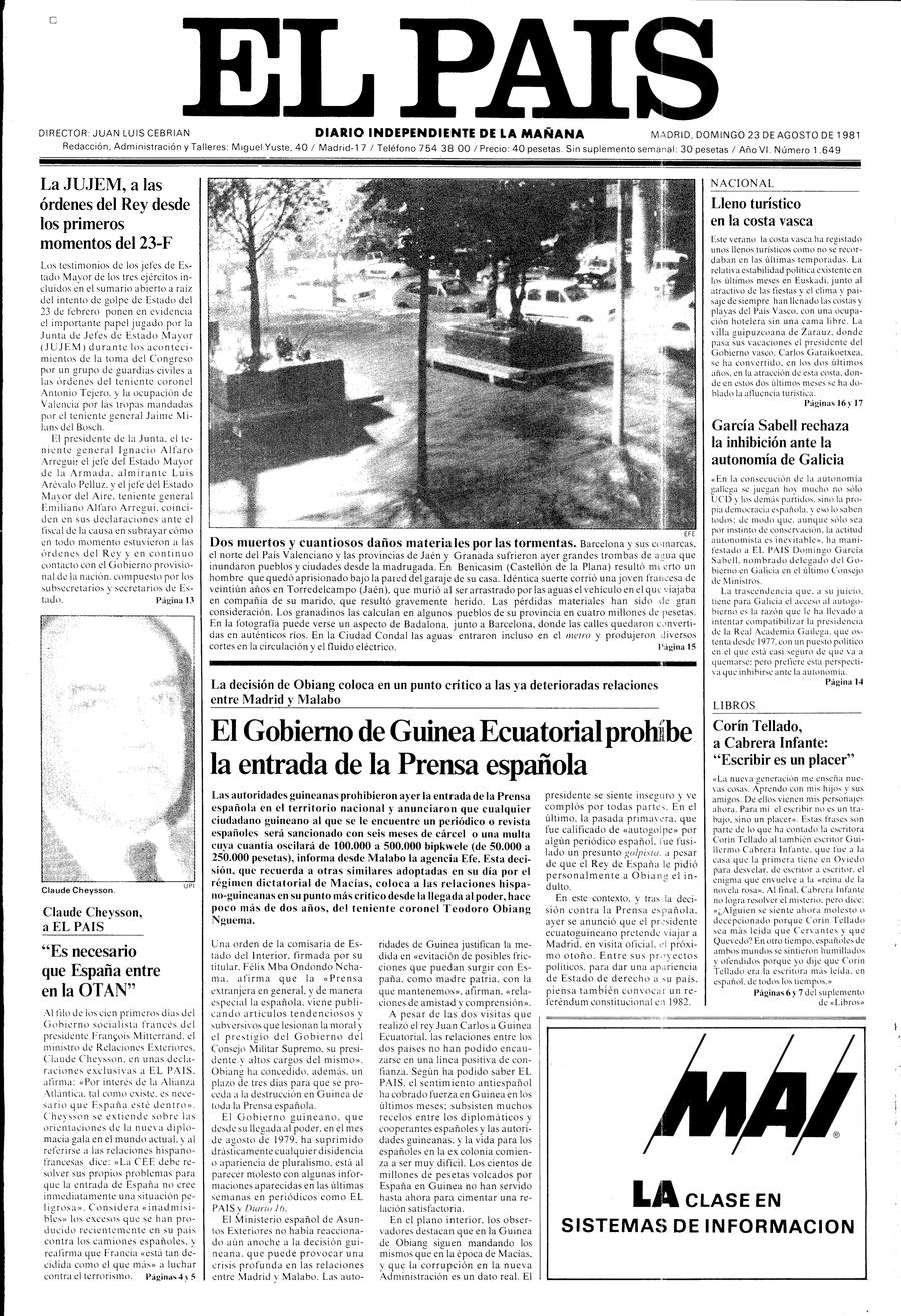 23 de Agosto de 1981