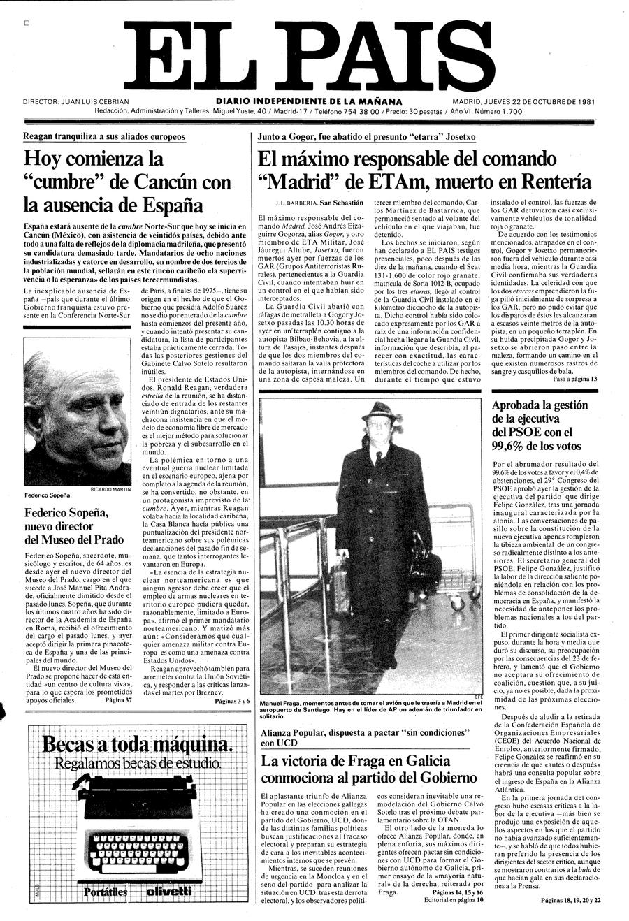 22 de Octubre de 1981