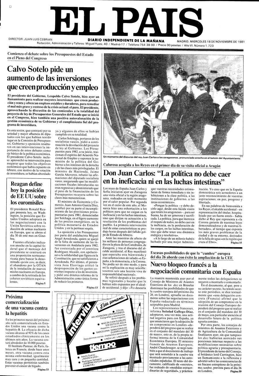 18 de Noviembre de 1981