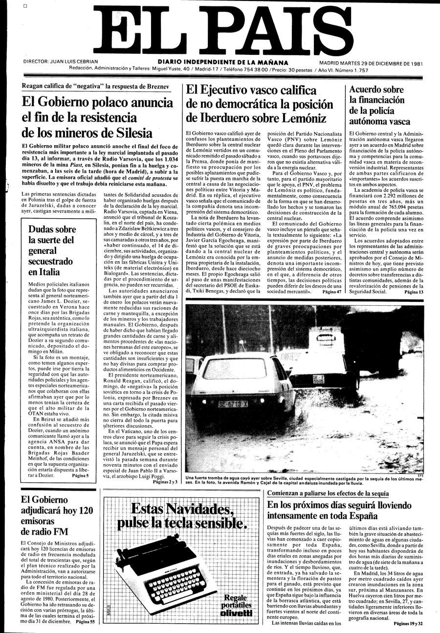 29 de Diciembre de 1981
