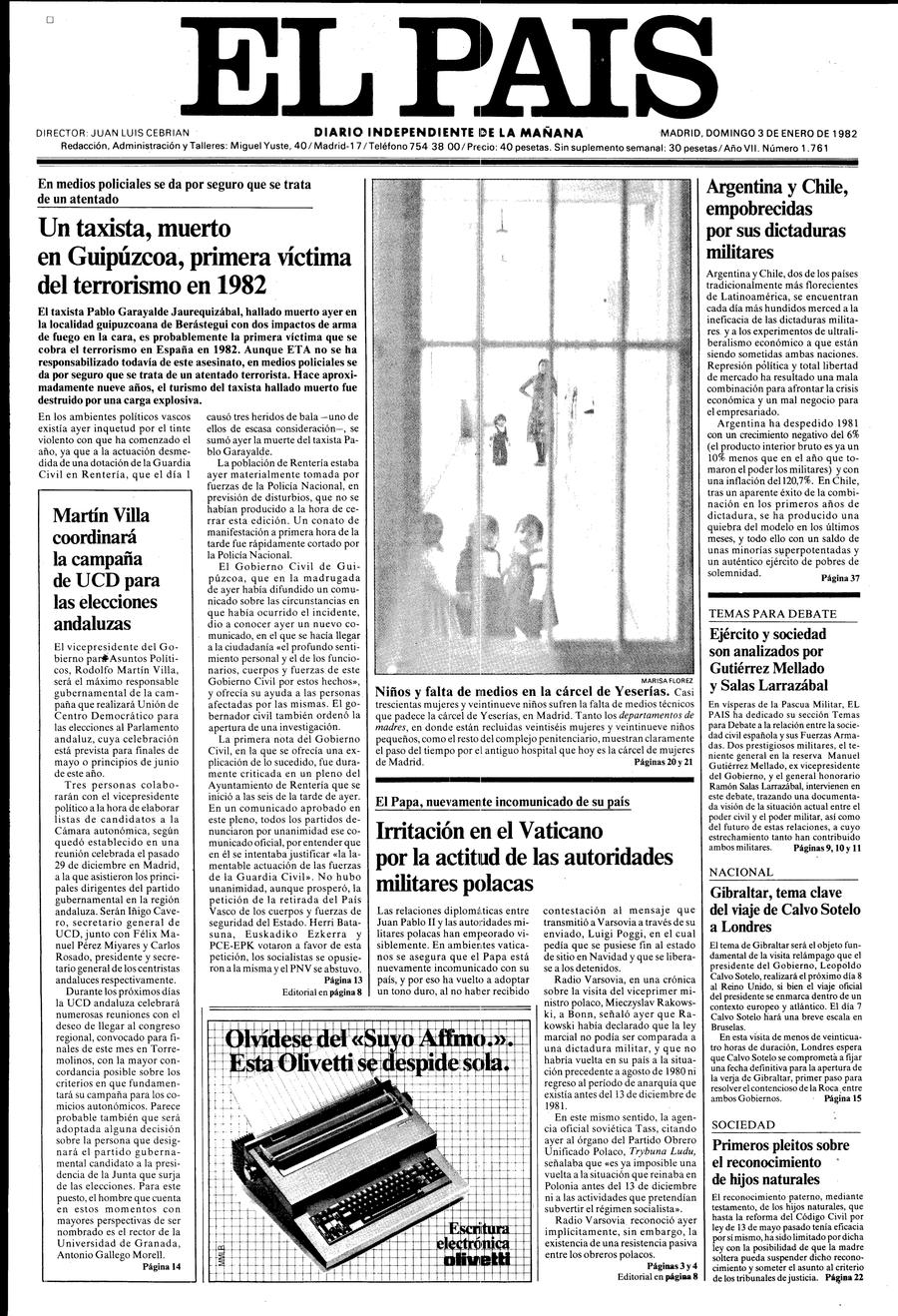 3 enero 1982