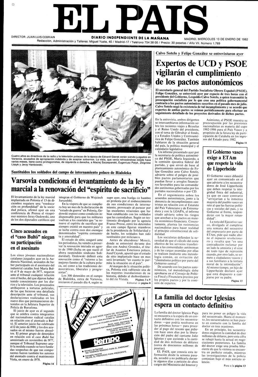 13 enero 1982