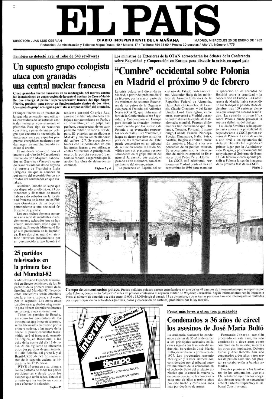 20 enero 1982