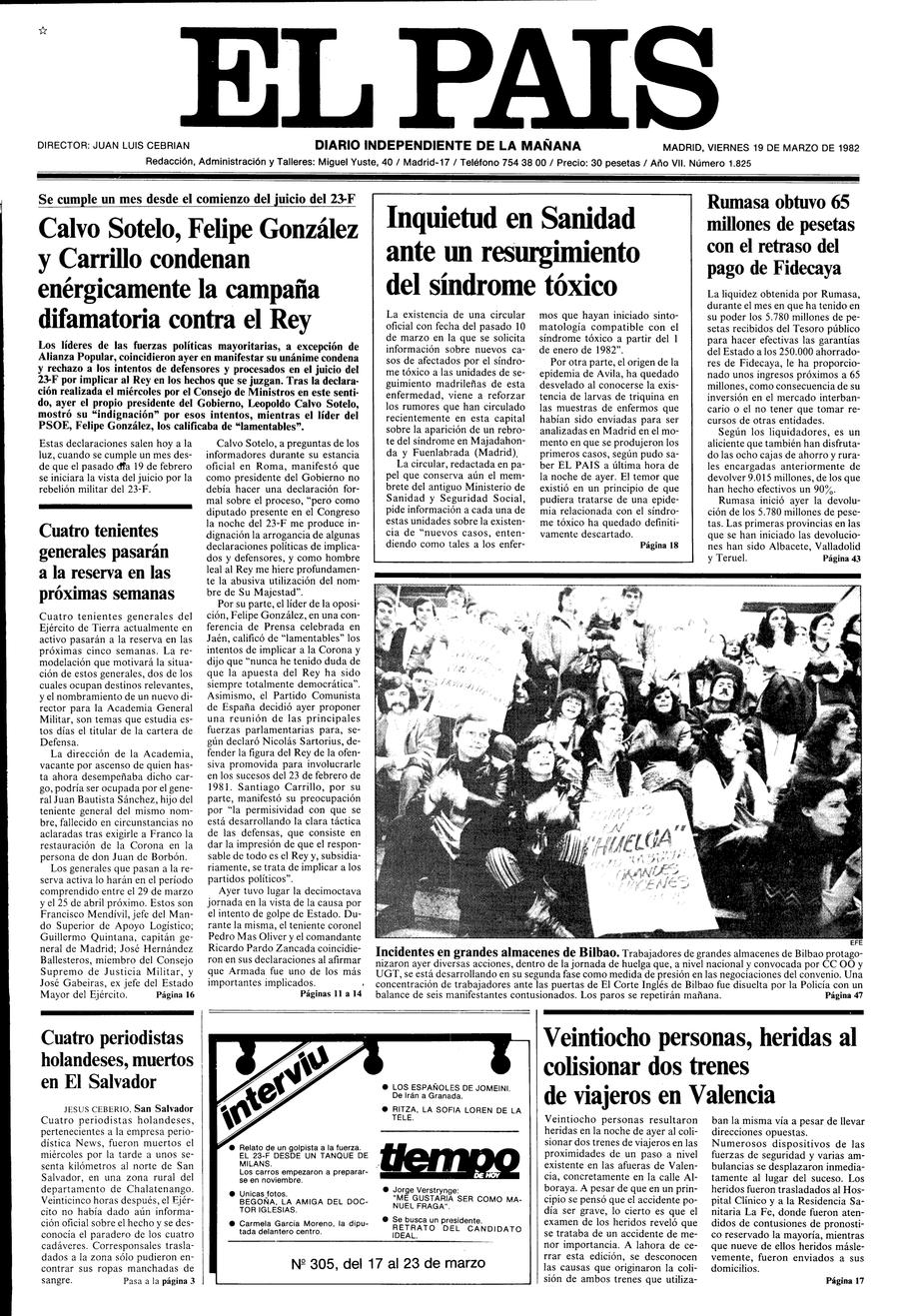 19 de Marzo de 1982