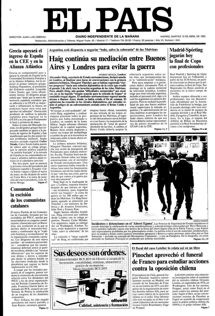 13 de Abril de 1982