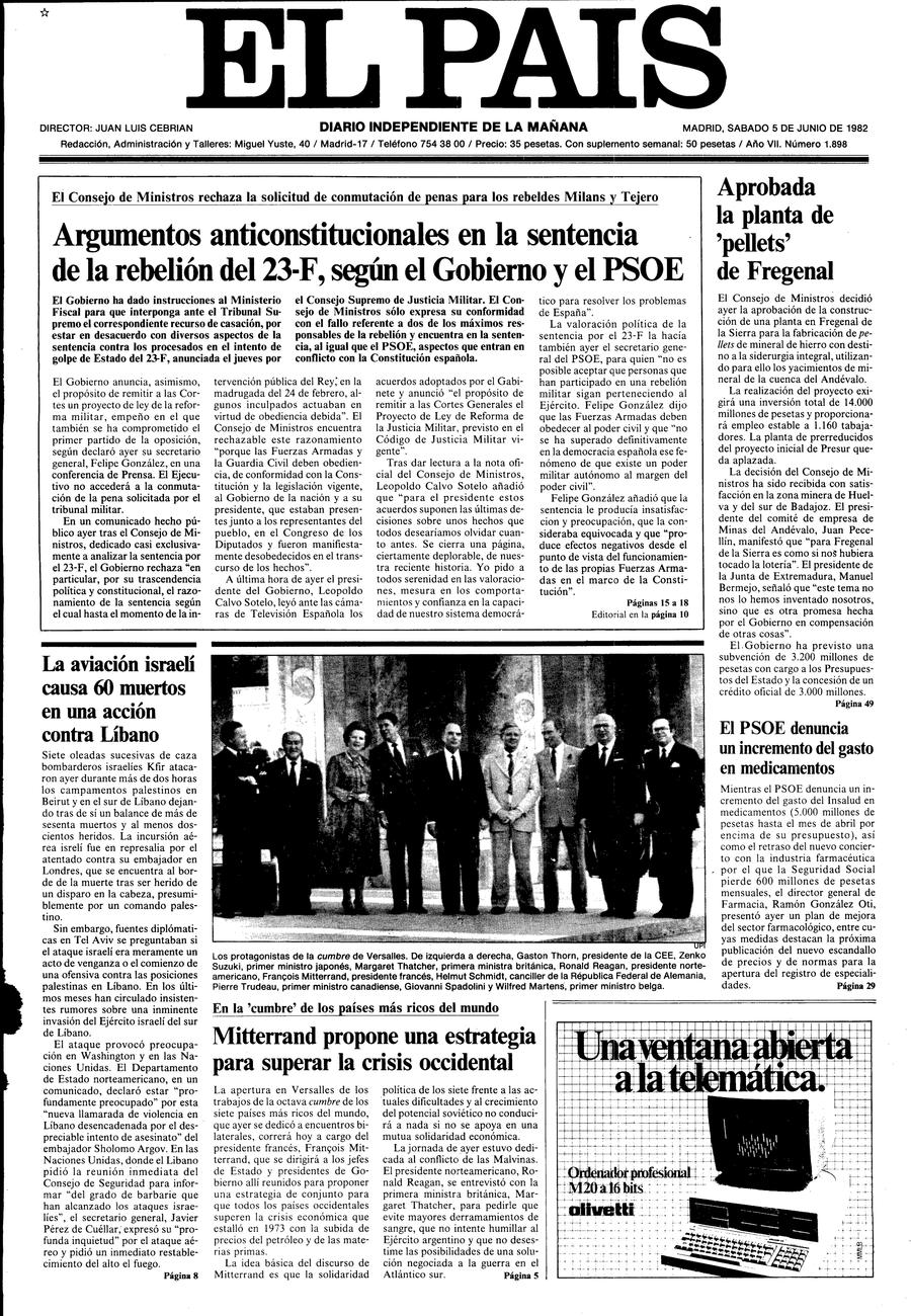 5 de Junio de 1982