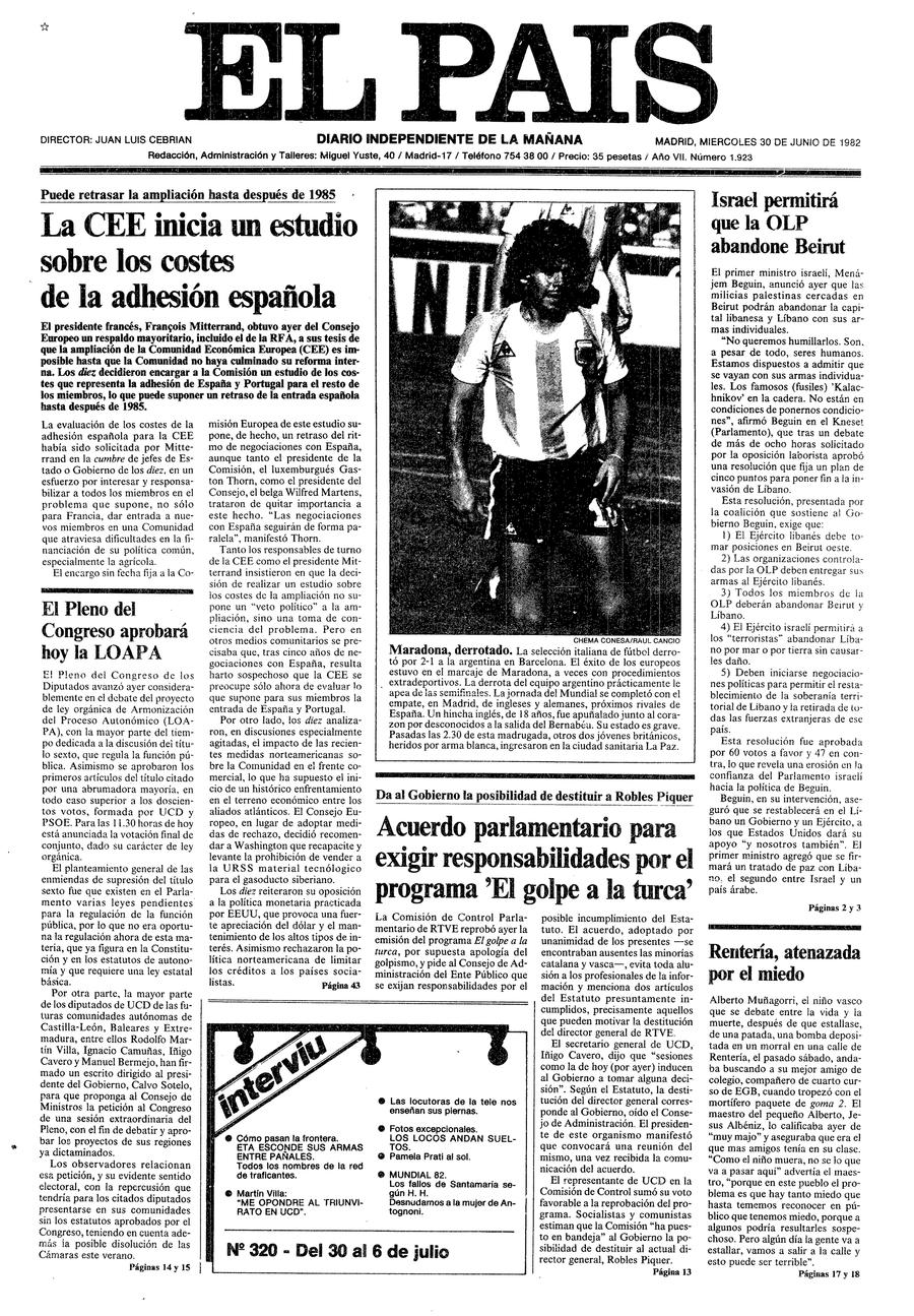 30 de Junio de 1982