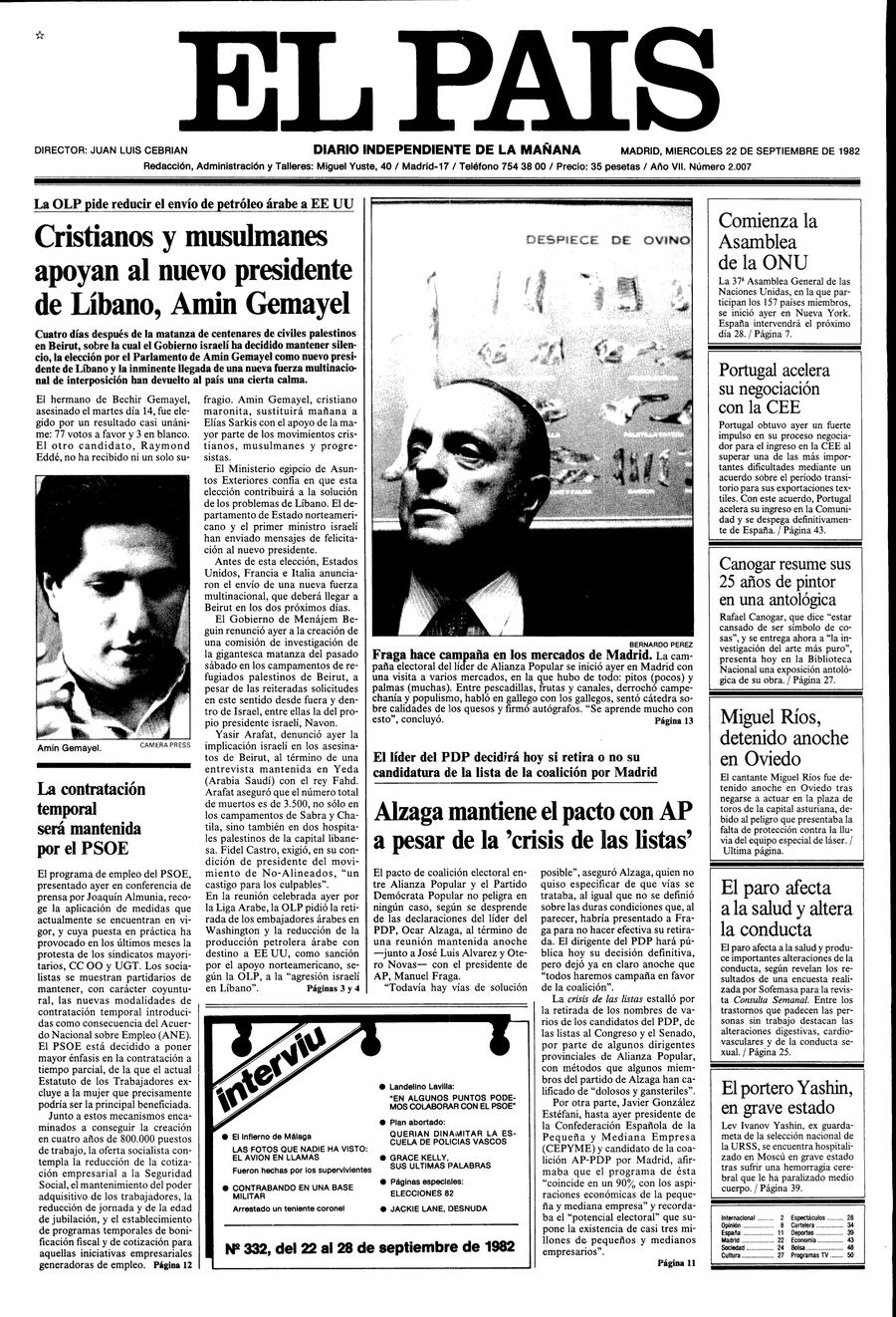 22 de Septiembre de 1982
