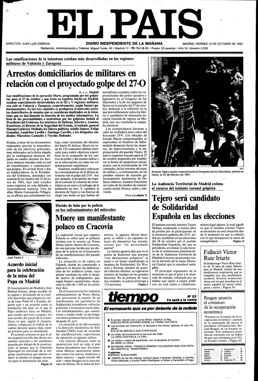 15 de Octubre de 1982