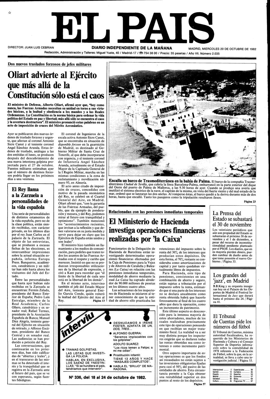 20 de Octubre de 1982