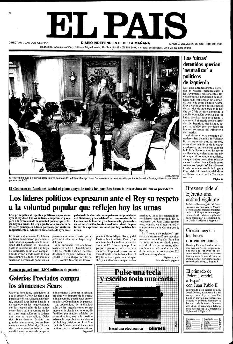 28 de Octubre de 1982