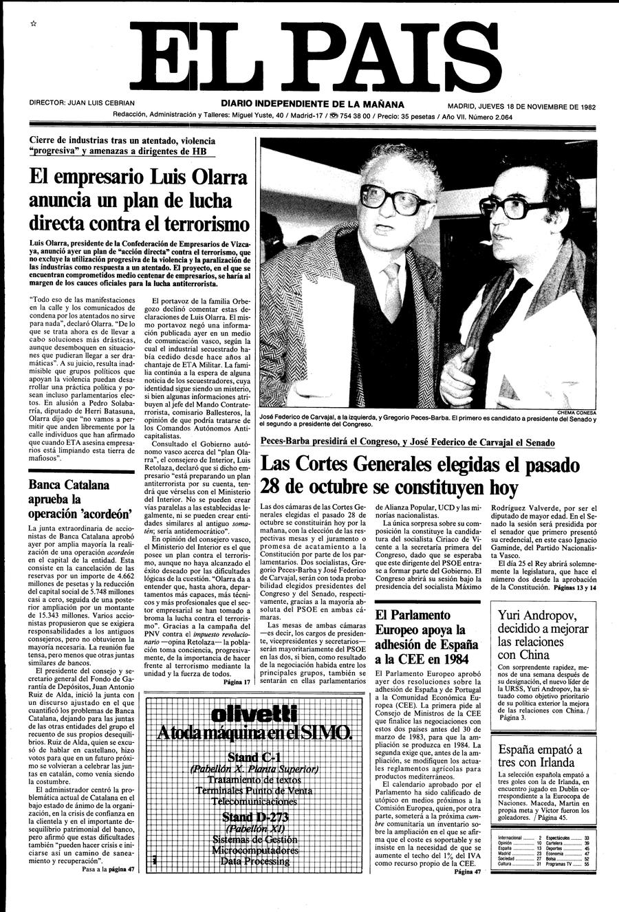 18 de Noviembre de 1982